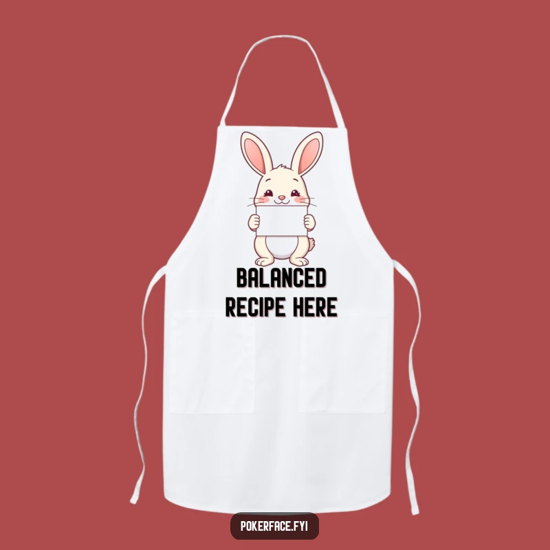 Funny Rabbit Symmetry Apron: Neat Kitchen Helper, a Hilarious Gift for Tidy Cooks
