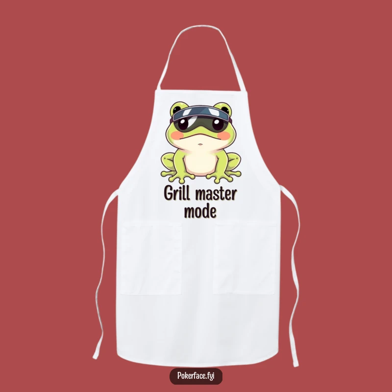 Funny Frog Visor Apron: Cook with Calmness in This Hilarious Chef Frog