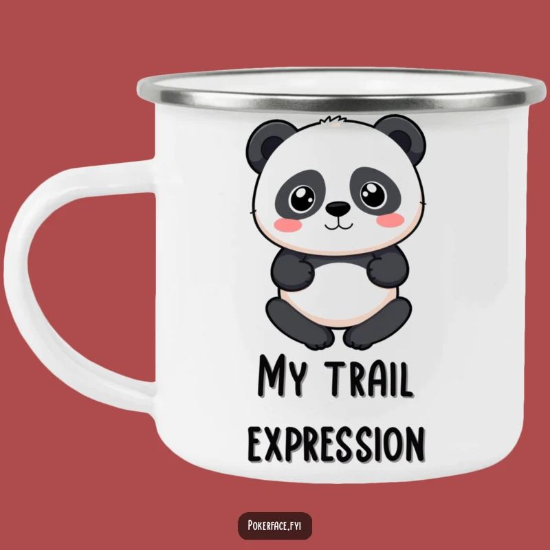 Funny Neutral Panda Camping Mug: Calm Companion for Your Outdoor Adventures Gift