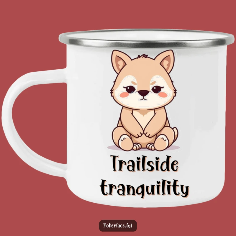 Funny Stoic Animal Camping Mug - Your Calm Companion for the Outdoors