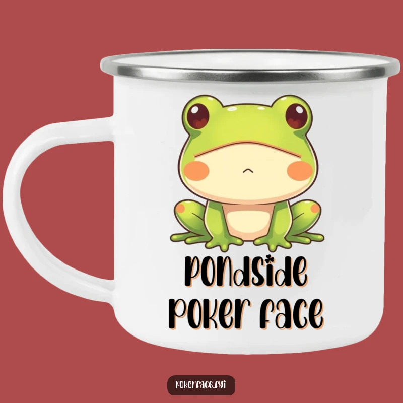 Funny Frog Camping Mug: Impassive Outdoors, Perfect Gift for Humor!