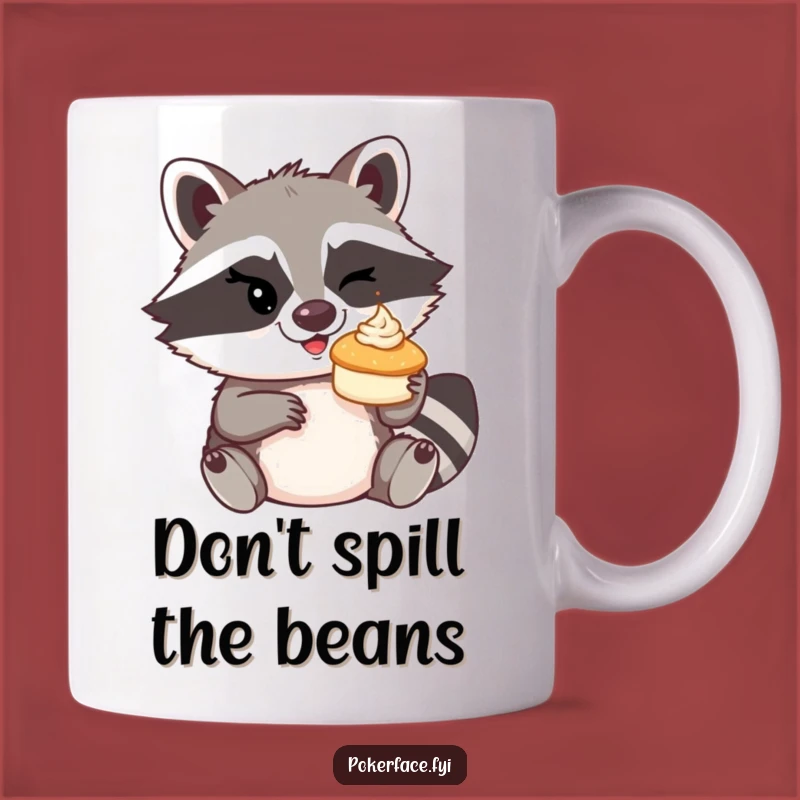 Funny Raccoon Pie Toss Mug: Mischief Maker's Morning Brew Gift