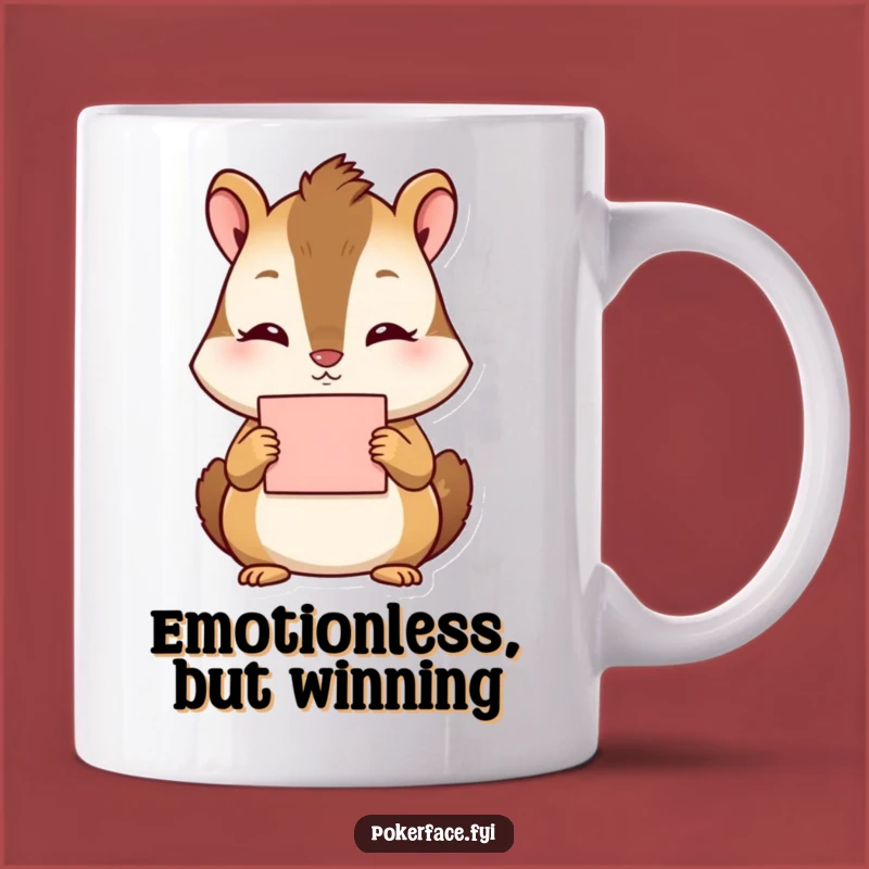 Funny Chipmunk Mug: Emotionless Ace - The Perfect Funny Gift
