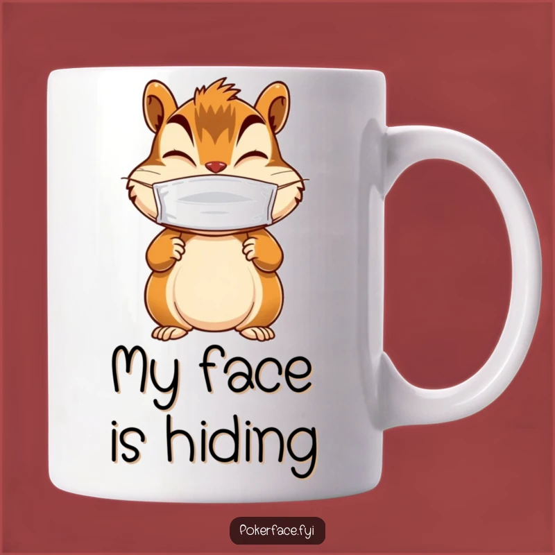 Funny Chipmunk Mug: Masked Giggler, Mysterious Character Coffee Cup Gift