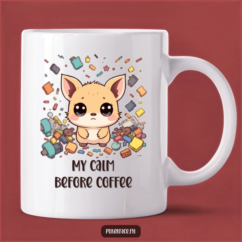 Funny Zen Creature Mug: Calm Amidst Chaos, Perfect Peaceful Gift!