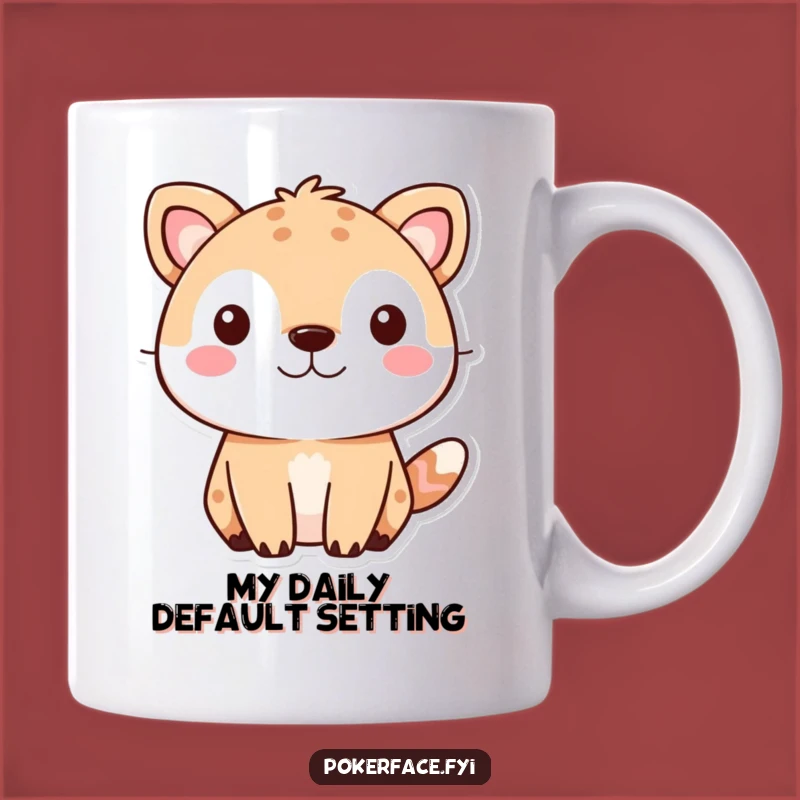 Funny Cute Animal Mug: Adorable Pet Expression, Perfect 'I Don't Care' Gift