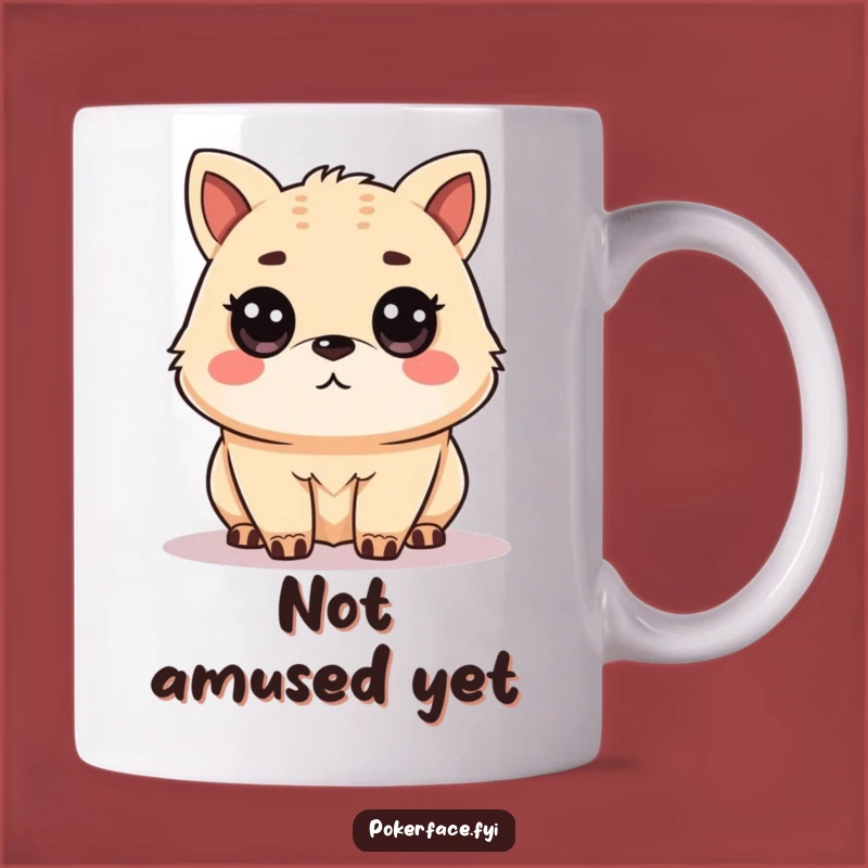 Funny Unamused Animal Mug: Sarcastic Gaze Funny Gift