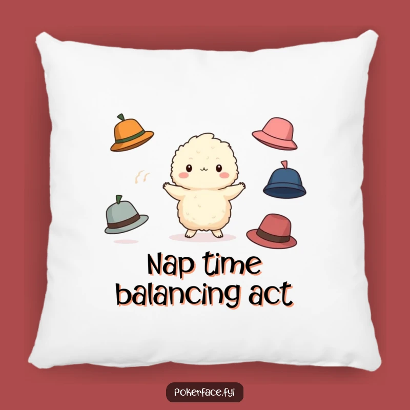 Funny Juggling Creature Pillow: Cozy Up to Chaos, Humorous Home Accent!