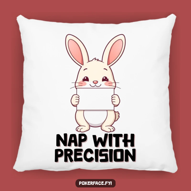 Funny Rabbit Symmetry Pillow: Cozy Calm Presentation, a Hilarious Gift for Harmony
