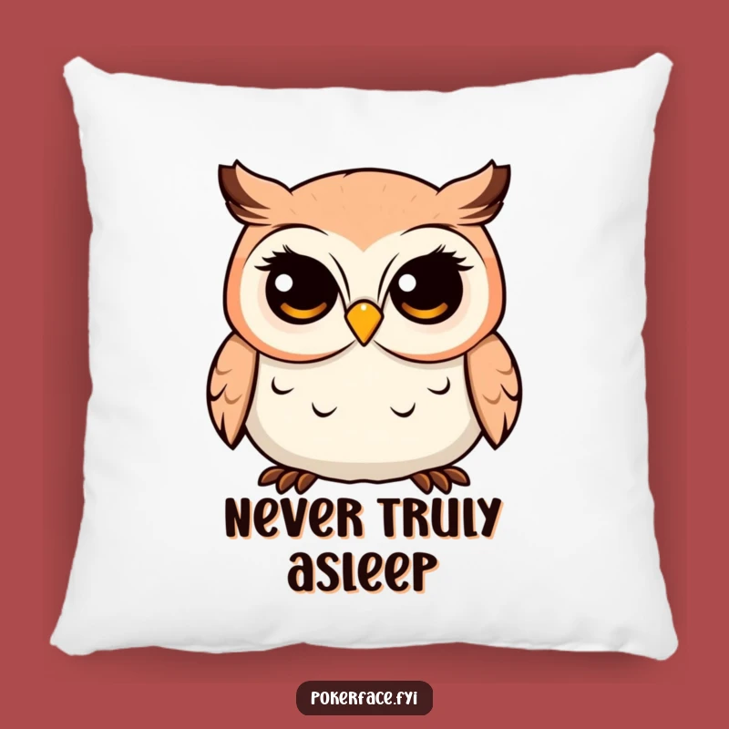 Funny Owl Pillow: Soft, Placid Gaze Character Cushion for Comedic Comfort