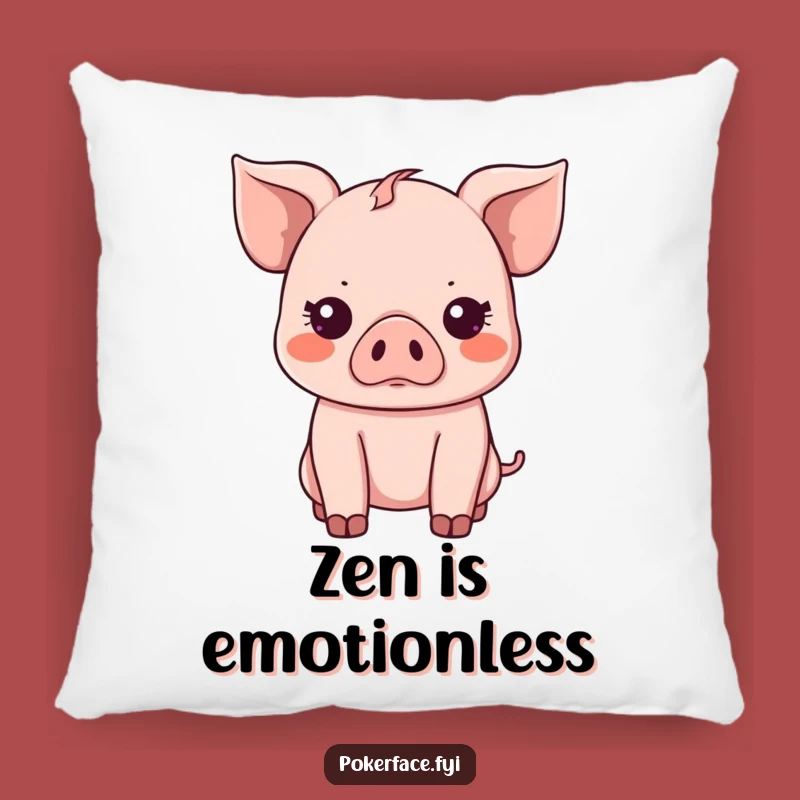 Funny Kawaii Piglet Pillow: Emotionless Comfort, Adorable Funny Gift