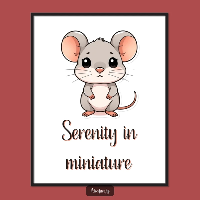 Funny Composed Mouse Digital Art - Mysterious Decor for Your Walls