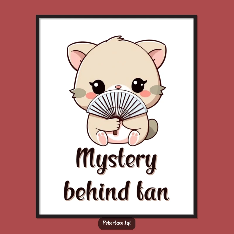 Funny Fan Face Animal Digital Art - Instant Download for Subtle Amusement