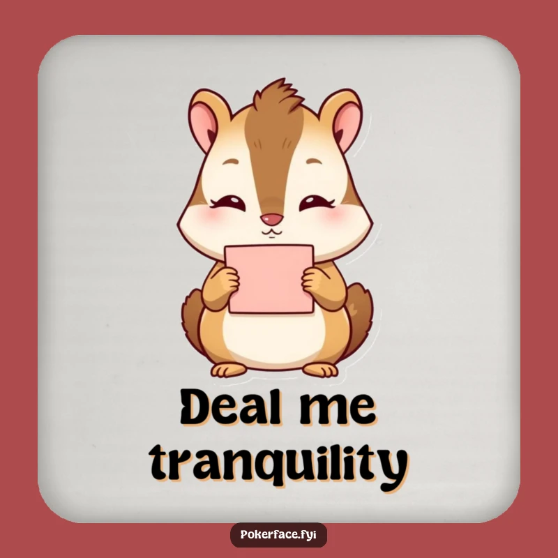 Funny Chipmunk Coasters (Set of 4): Protect Surfaces with Calm - A Funny Gift