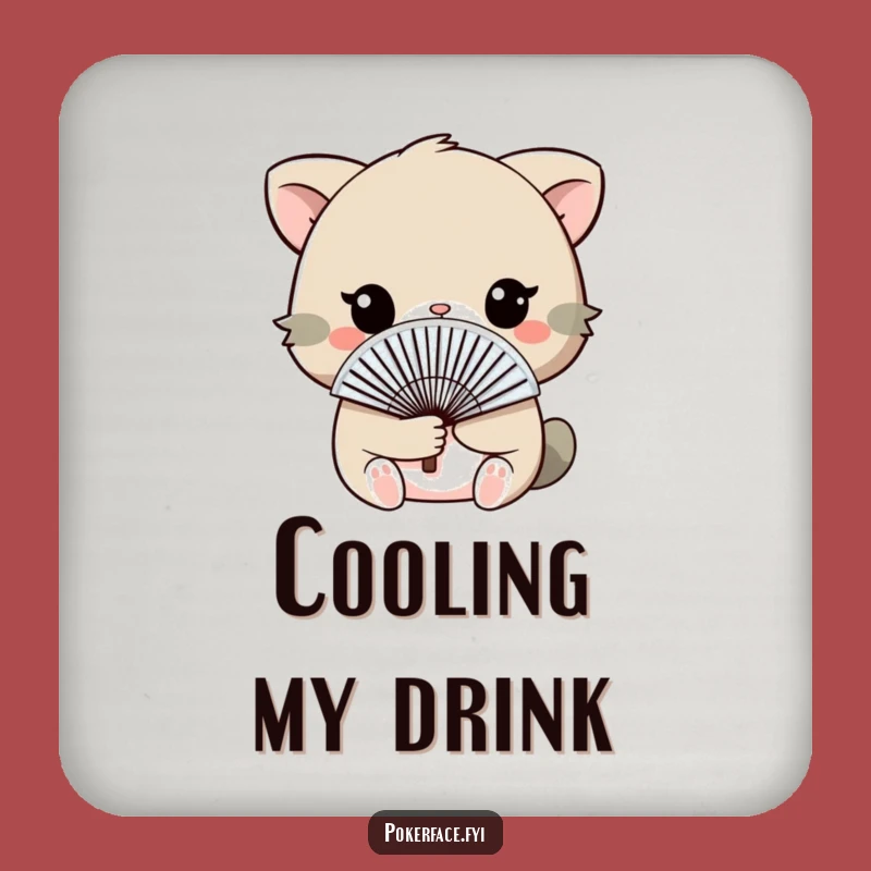 Funny Fan Face Animal Coaster Set - Protect Surfaces with Subtle Humor