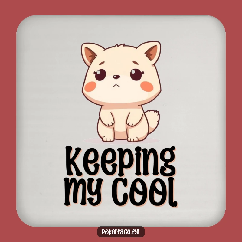 Funny Stoic Animal Coaster: Im passive Surface Protector, Funny Gift