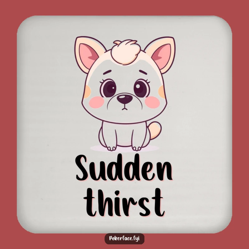 Funny Surprised Animal Coaster: Protect Surfaces with a Hilarious Neutral Mouth