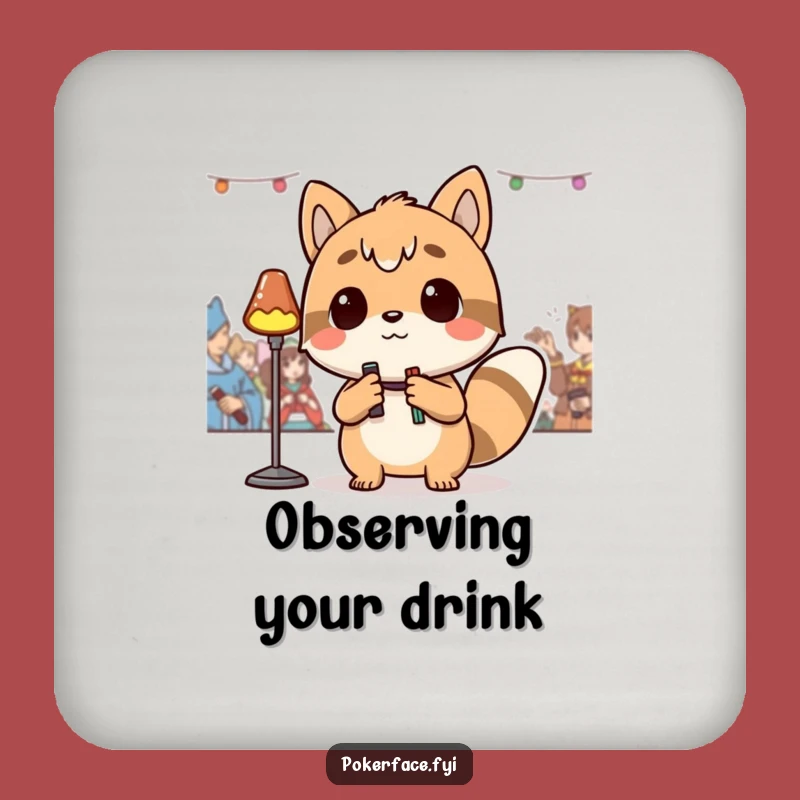 Funny Detached Animal Coaster: Observer Surface Protector, Funny Gift