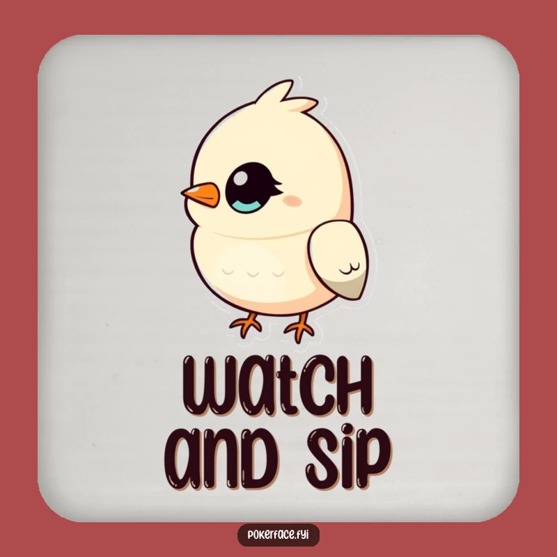 Funny Bird Coasters: Unblinking Protection, Perfect Gift for Humor!