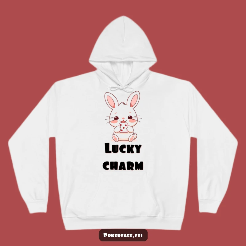 Funny Rabbit Hoodie: Lucky Die Holder, Cozy Happy Character Sweatshirt Gift