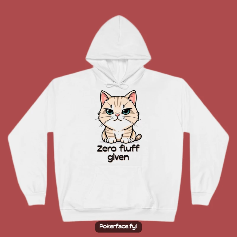 Funny Stoic Cat Hoodie: Cozy Up with a Feline's Calm Demeanor