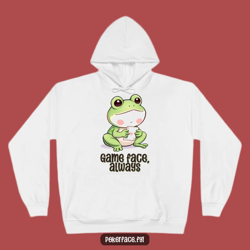 Funny Frog Hoodie: Cozy Up & Conquer Cards - Perfect Funny Gift for Lounging