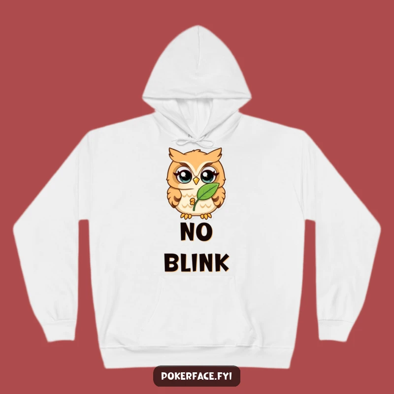 Funny Owl Hoodie: Cozy Wide-Eyed Leaf Watcher Gift