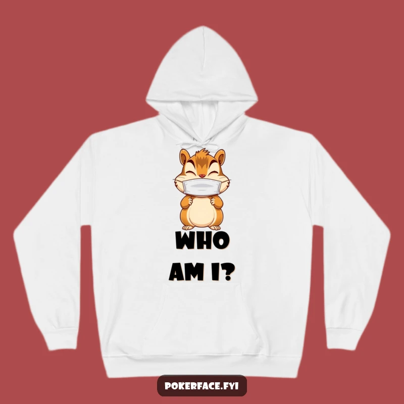 Funny Chipmunk Hoodie: Masked Giggler, Cozy Mysterious Character Sweatshirt Gift