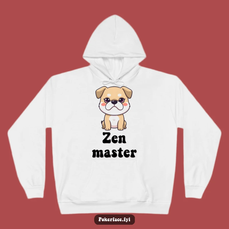Funny Stoic Dog Hoodie, Cozy Neutral Face Canine Wear, Great Gift