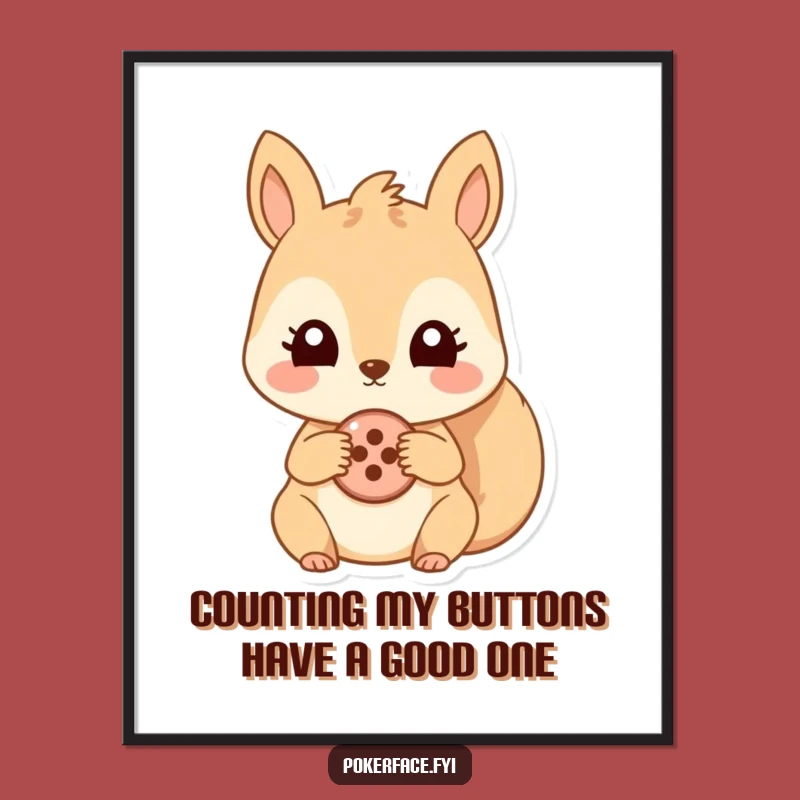 Free Printable Squirrel Button Wall Art: Quirky & Funny Downloadable Decor for Your Home!