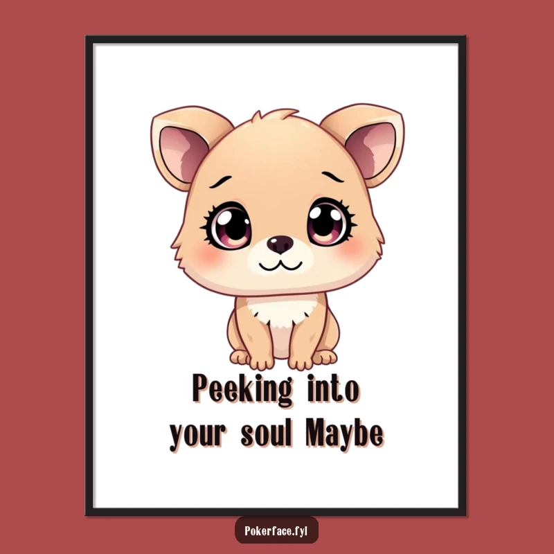 Free Printable Curious Animal Wall Art: Funny Unreadable Eyes Art Downloadable