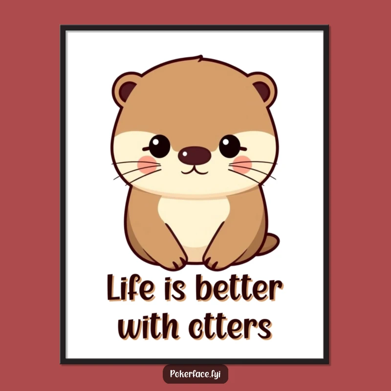 Free Printable Otter Wall Art: Impassive Calm for Your Home Decor