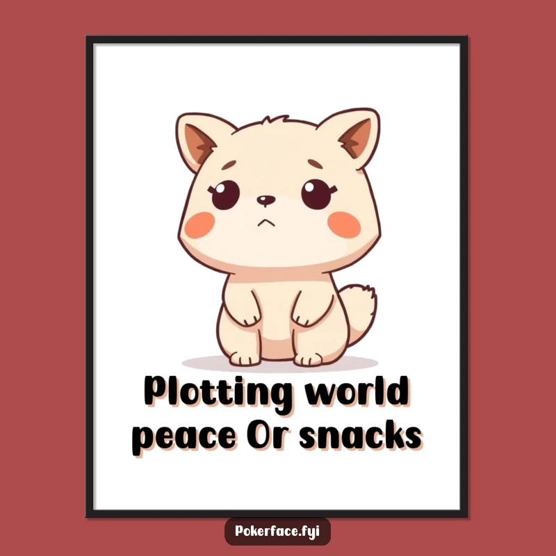 Free Printable Stoic Animal Wall Art: Funny Impartial Observer Art Downloadable