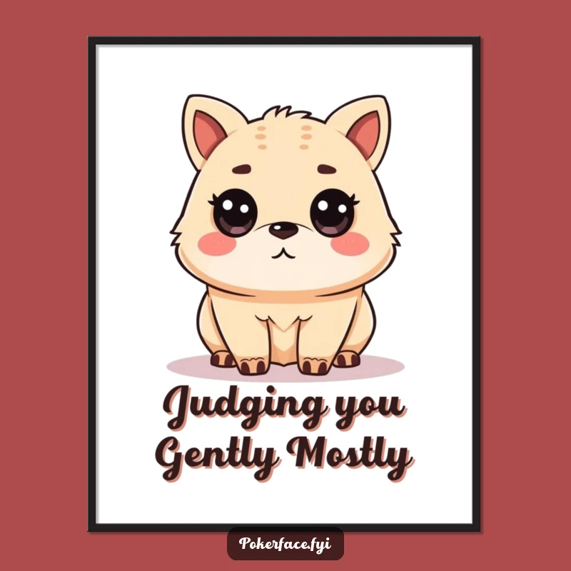 Free Printable Unamused Animal Wall Art: Funny Level Gaze Art Downloadable