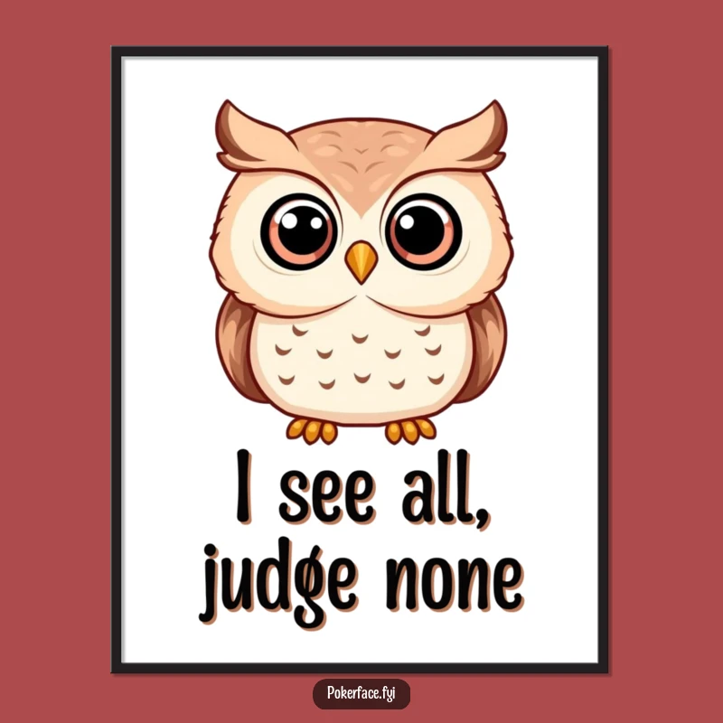 Free Printable Wall Art: Serene Owl DLX Funny Downloadable Art