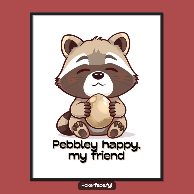 Funny Free Printable Raccoon Wall Art - Whimsical Downloadable Decor for Cozy Spaces