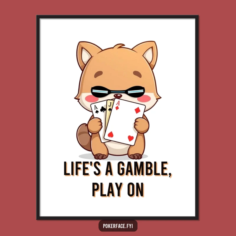 Funny Free Printable Wall Art: Mystery Card Animal, Enigmatic Decor, Quirky Downloadable Art