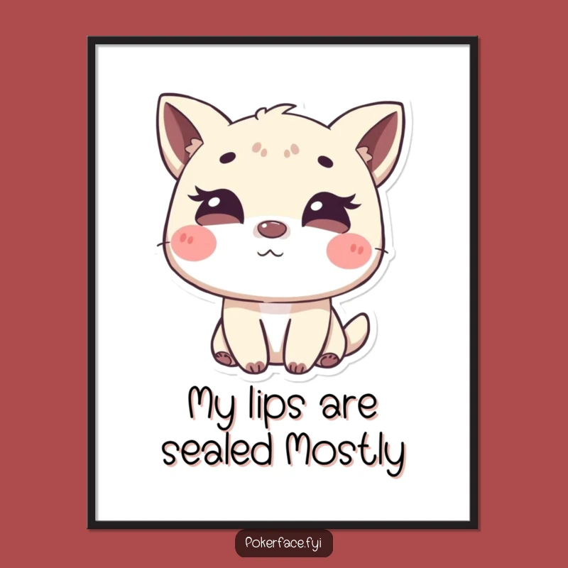 Funny Free Printable Wall Art: Winking Animal Downloadable Decor