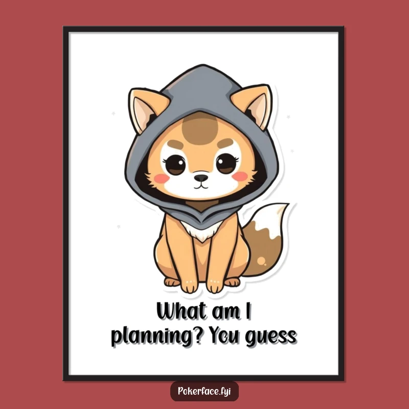 Free Printable Mysterious Animal Wall Art: Funny Subtle Body Language Art Downloadable