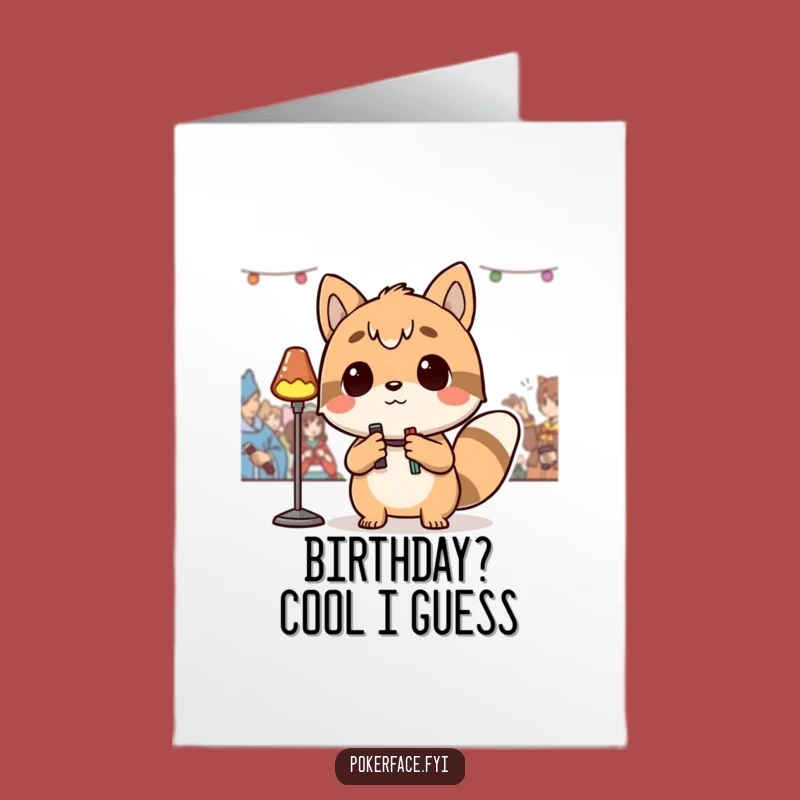 Free Printable Detached Animal Birthday Card: Funny Observer Downloadable Gift