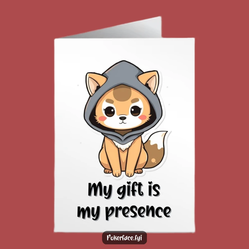 Free Printable Mysterious Animal Birthday Card: Funny Subtle Clues Downloadable Gift