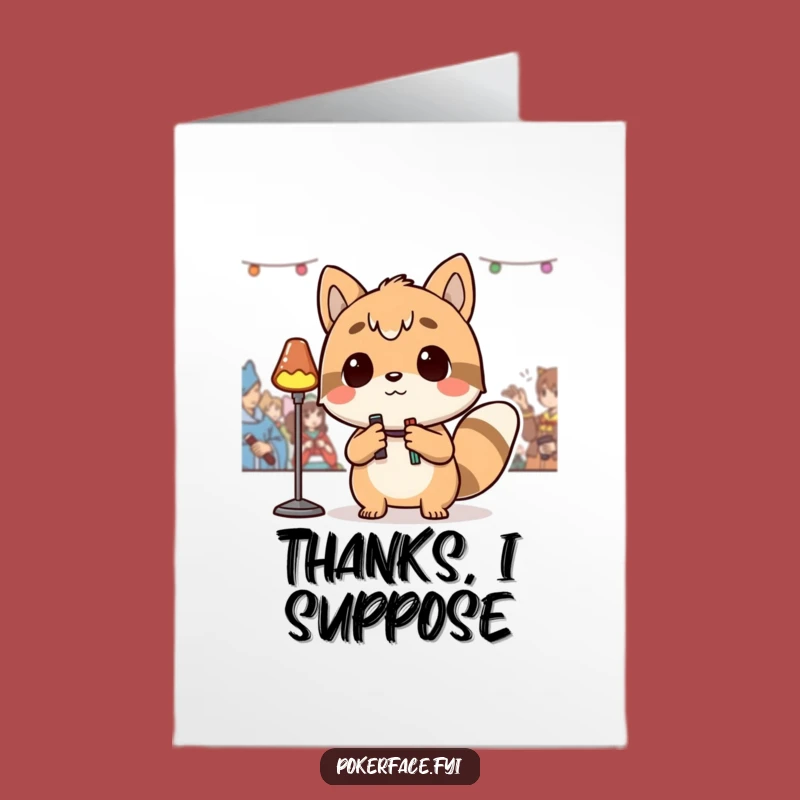 Free Printable Detached Animal Thank You Card: Funny Observer Downloadable