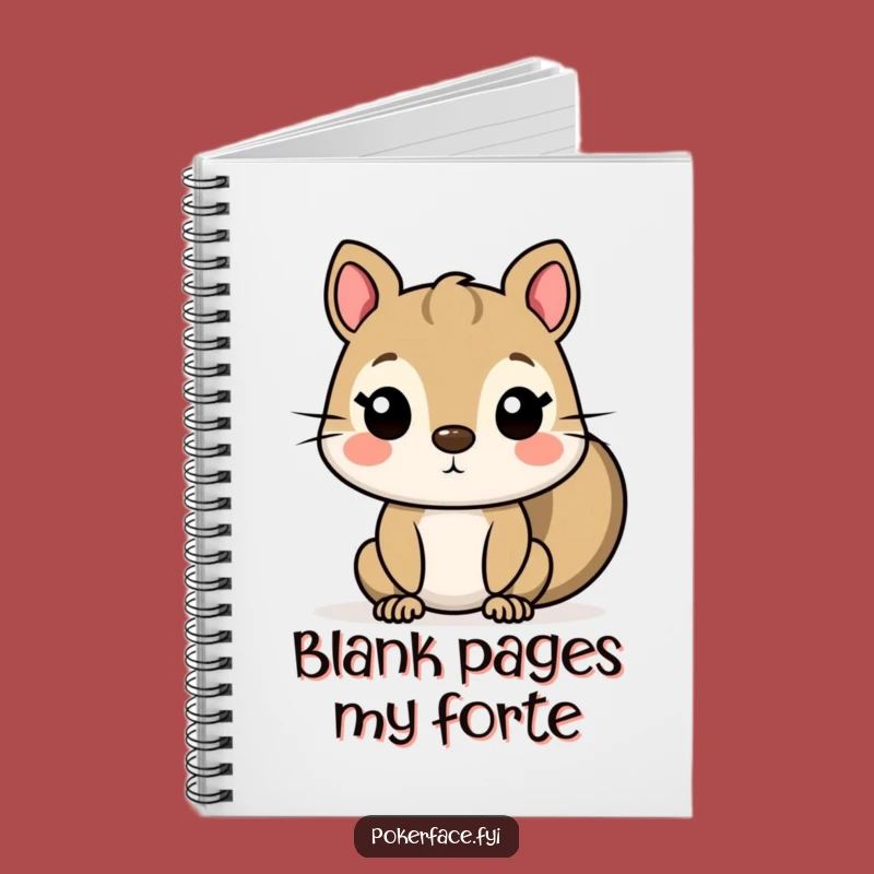 Funny Squirrel Notebook: Flat-Faced Character Journal for Taking Notes with Humor