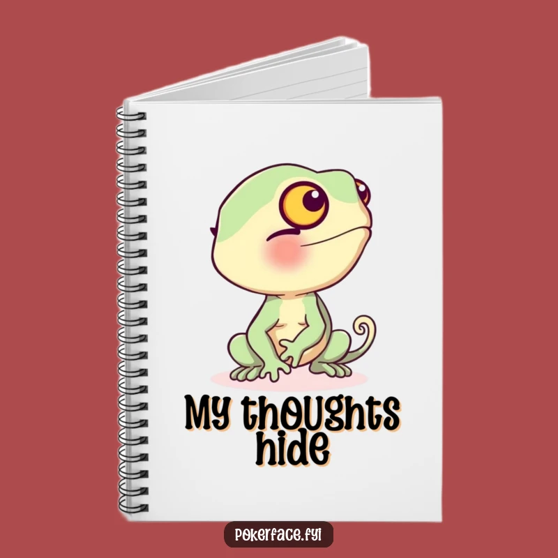 Funny Chameleon Notebook: Shy Beige Journal for Ideas Gift