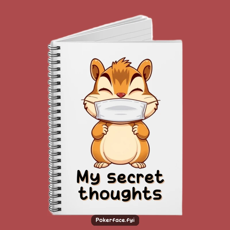Funny Chipmunk Notebook: Masked Giggler, Journal for Mysterious Ideas Gift