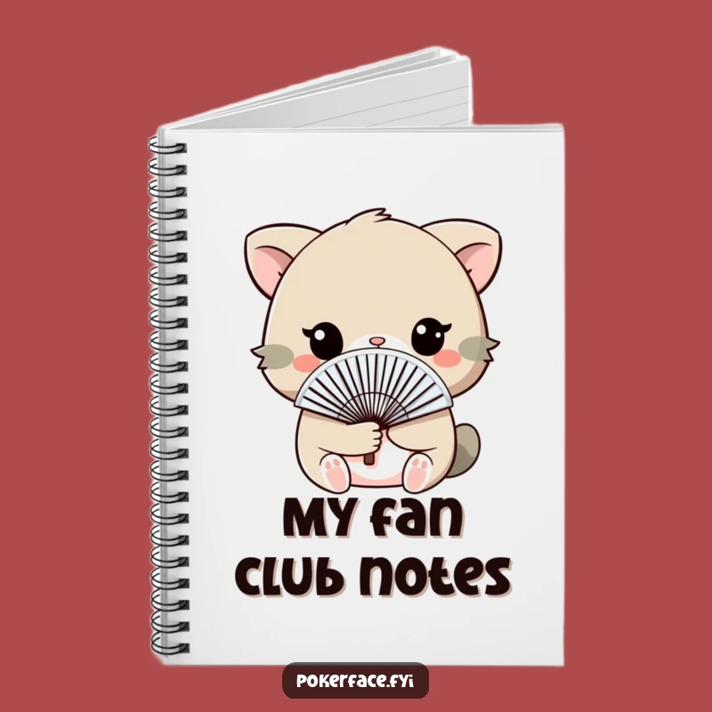 Funny Fan Face Animal Notebook - Write with Discreet Amusement