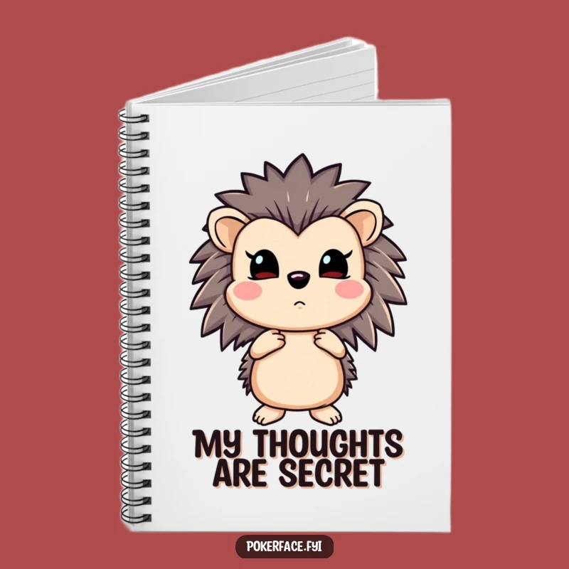 Funny Hedgehog Poker Notebook: Emotionless Notes - Hilarious Gift for Strategists