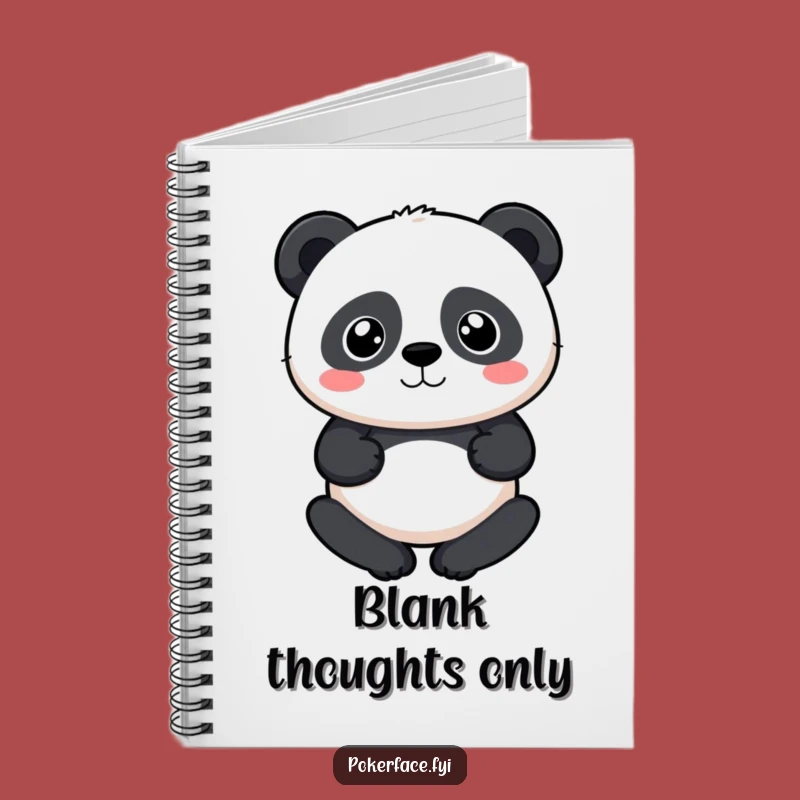 Funny Neutral Panda Notebook: Blank Pages for Your Calm Thoughts Gift