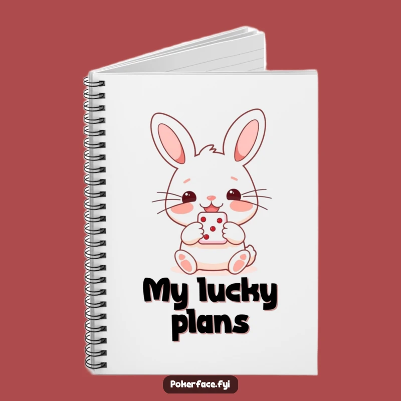 Funny Rabbit Notebook: Lucky Die Holder, Journal for Happy Ideas Gift