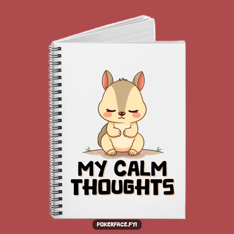 Funny Squirrel Notebook: Unnervingly Calm Thoughts, Hilarious Gift for Writers!